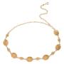 Goldair Gold Oval Boho Chain Belt