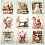 Tear Resistant Deco Print Vintage Ballet