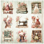 Tear Resistant Deco Print Vintage Sewing 9'S