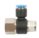 AirCraft Pu Hose Fitting Tee 6MM X 1 4"F X 1 4" M