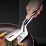 Versatile Non-stick Stainless Steel Spatula With Clamp - Perfect For Fish & Steak Ideal For Home And Restaurant Kitchens