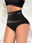 1PC Seamless Label Print High Waist Briefs Simple Comfy Breathable Stretchy Intimates Panties Women's Lingerie & Underwear