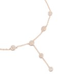 Rose Gold Cubic Zirconia MINI Floral Y-necklace