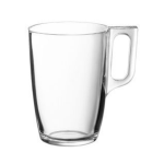 Clear Glass Mug Voluto Mug 250ML Tempered Set Of 6