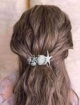 Zeshimb Hair Clip Boho Starfish Hair Barrette Clip Silver Shell Hairpin Starfish Metal Hairclip Vintage Hair Accessory For Women