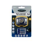 Multi Function LED Headlight 210 Lumens Includes 3 X Aaa Batteries – Colour = Black