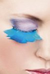 Light Blue Feather Eyelashes