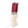 Andr Verdier 6PC Steak Knife Set Cherry Red