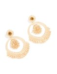 Goldair Gold Circle Boho Drop Earrings