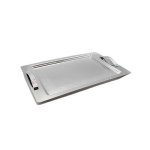 18-10 Stainless Steel Border With Line Tray With Handle SGN2100