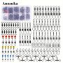 115pcs/set Fishing Connectors Set Snap Swivels T-shaped Swivels Snaps Quick Change Swivels