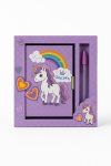 Girls Unicorn Secret Lockable Notebook & Pen Set 19 X 18CM