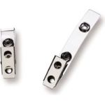 Rexel Metal Badge Clip With Plastic Strap Box Of 100