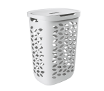 Ezy Storage 62.5L Leaf Laundry Hamper - Grey