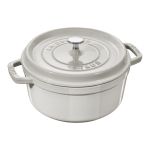 Staub Cast Iron Casserole & Steamer Round 26CM Cherry