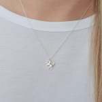 Chante 925 Sterling Silver Unicorn Necklace 12X13MM On 45CM Chain
