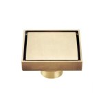 Siemens B Series - Brushed Gold Shower Drain Cover & Trap