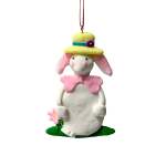 Wh pl Rabbit Decor Hanging