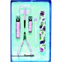 Basics Essential Manicure Set Pink + Floral Print 6PCS