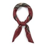 Burgundy & Animal Chintz Bandana Scarf