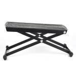Rolabling Adjustable Pedicure Foot Rest Stand Beauty Footrest For Pedicures Home Foot Spa Nail Salon Black Abs Plastic Stainless