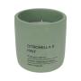 York Citronella Embossed Pot Candle Grn 12CM