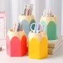 Chic & Cute Large-capacity Pen Holder - Multifunctional Desk Organizer With Tension Mount Paint Finish Lightweight Pp Material - Perfect For Office And Student Use