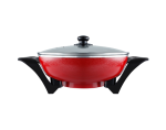 Mellerware Red 33CM Adjustable Temperature Wok -27607A