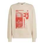 Graphic Karl Print Sweatshirt -whitecap Grey