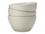 Maxwell & Williams Dune Bowls Set Of 3 White
