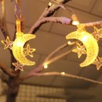 LED Moon And Star Ramadan String Hanging Light