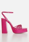 Boujee Block Heel - Magenta Grain