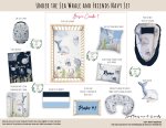 Cot Duvet Bedding Under The Sea Whale And Friends Navy Set