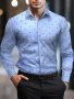 Men's Lapel Collar Design Dress Shirts Long Sleeve Casual Button Up Shirt For Formal Occasions