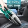 Powerful 12V Car Vacuum Cleaner With Detachable Hose And Accessories - Efficient Cleaning For Car Seats And Interior