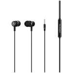 Volkano Earphones With MIC - Stannic Series - Black VSN202-BLK V2