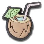 Tropical Coconut Drink Jibbitz - Multi Osfa