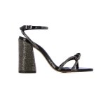 Diamant Block Heel Sandal -black