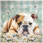 FSC2387 Printed Panel English Bulldog