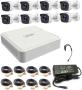 8 Channel Dvr With 8X 1080P HD Bullet Cameras Diy Combo Kit Retail Box 1 Year Warranty