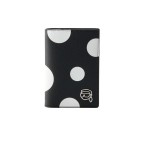 Ikon Pebble Passport Holder -black white Polka Dot