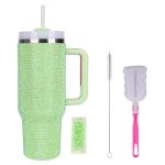 Toyfun Yif 40 Oz Bling Tumbler With Handlestraw And Lid Large Vacuum Insulated Leak Proof Double Walled Stainless Steel Glitter
