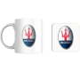 Maserati Coaster & Ceramic Coffee Mug 350 Ml