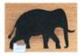 Doormat Coir Elephant 40X60CM