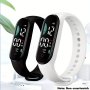 2PCS Digital Sports Wrist Watches For Men & Women - Electronic LED Display Up To 10M Touch Screen Date Function For Ages 15+ Plastic