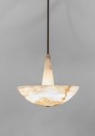Carved Marble Pendant Light