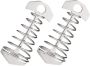 Fish Bone Tent Stakes Ground Pegs 2PCS Stainless Steel Wind Rope Anchors