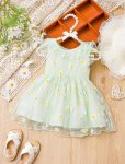 Green Daisy Tulle Dress