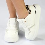 Madison Muriel Sneaker - White leopard - 8