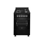 2 Gas + 2 Electric With Electric Oven Black